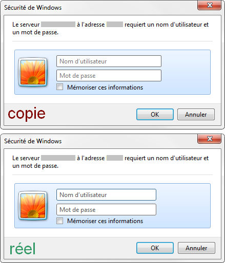 Windows weblogin comparaison